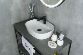 Раковина Gid N9045 51166 накладная белая 50x38x12